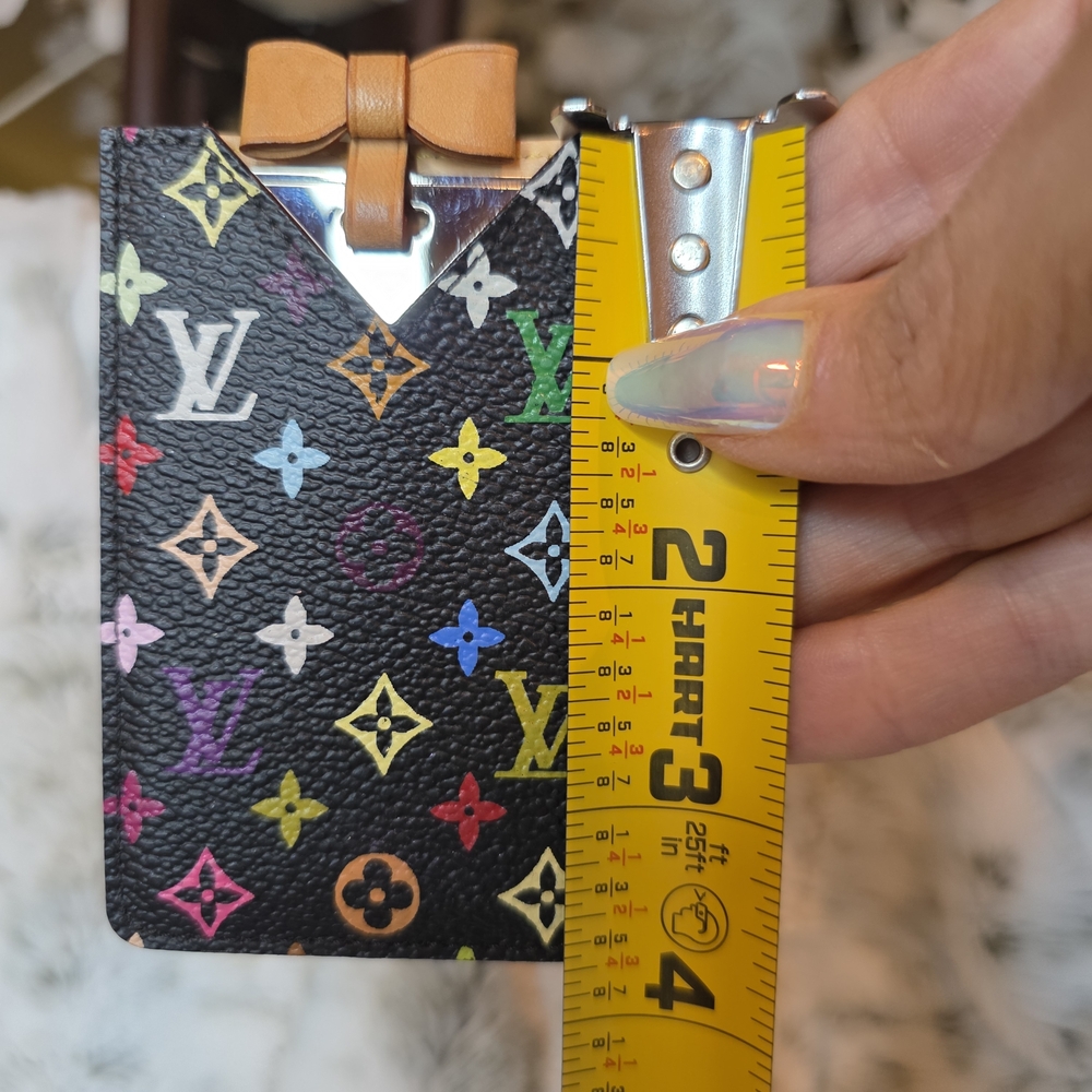 Louis Vuitton x Murakami Multicolor Card Case Mirror & Bow Case Rare - Picture 8 of 8